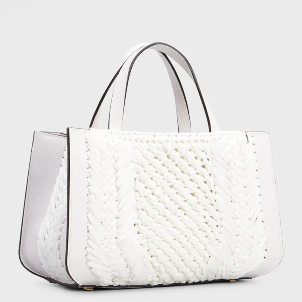 Valentino Garavani VLOGO Small Raffia Top-Handle Bag - Picture 8 of 8
